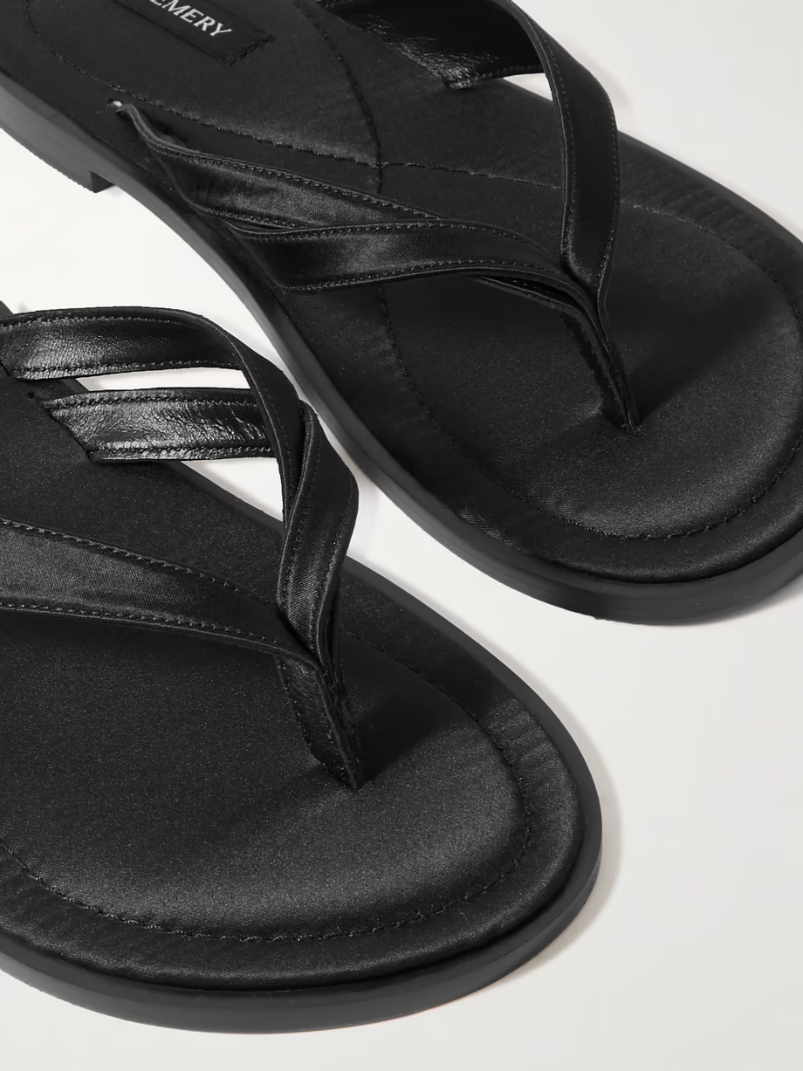 Morgan satin flip flops Morgan satin flip flops