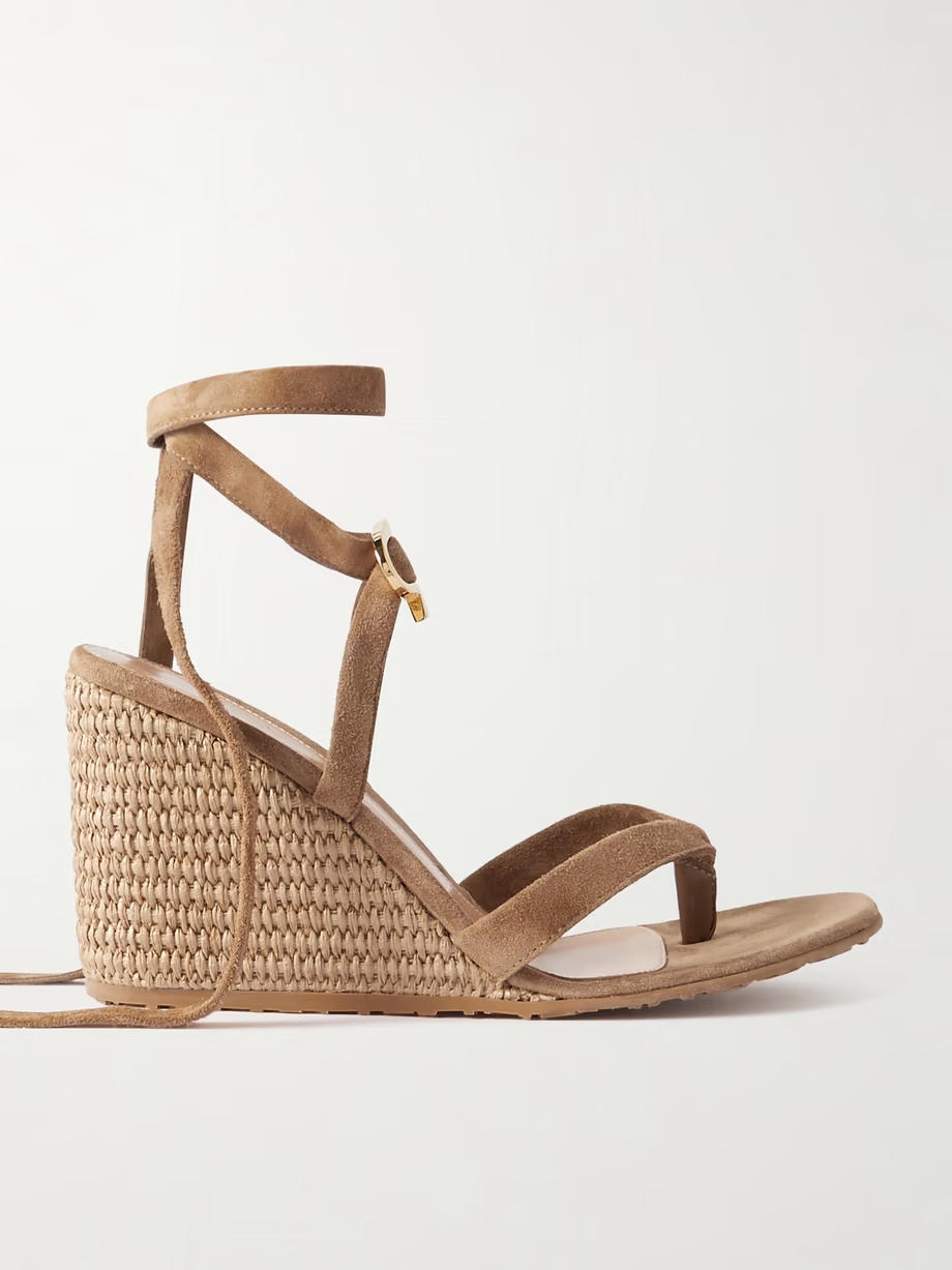 Oleg 85 suede wedge sandals Oleg 85 suede wedge sandals
