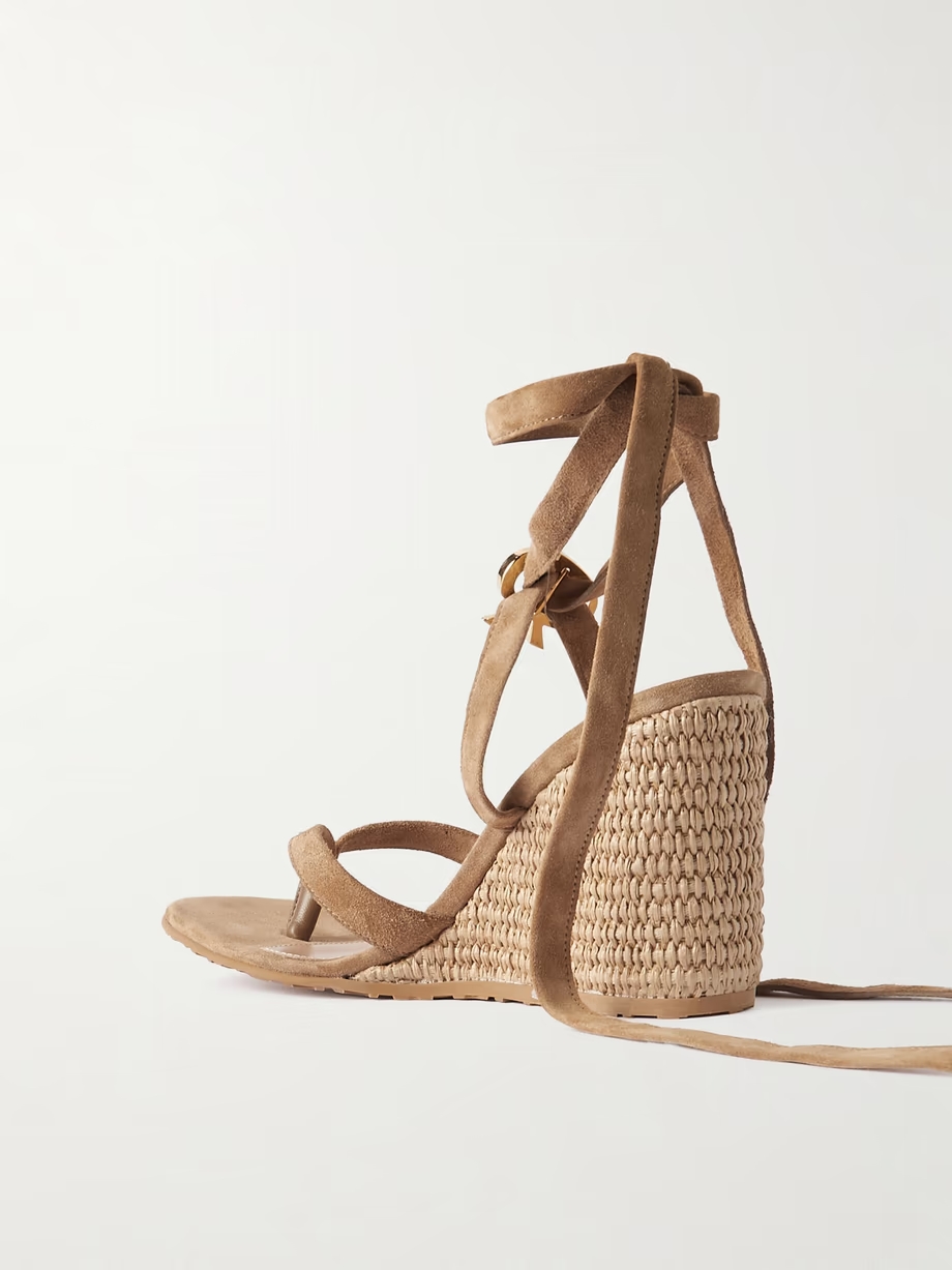 Oleg 85 suede wedge sandals Oleg 85 suede wedge sandals