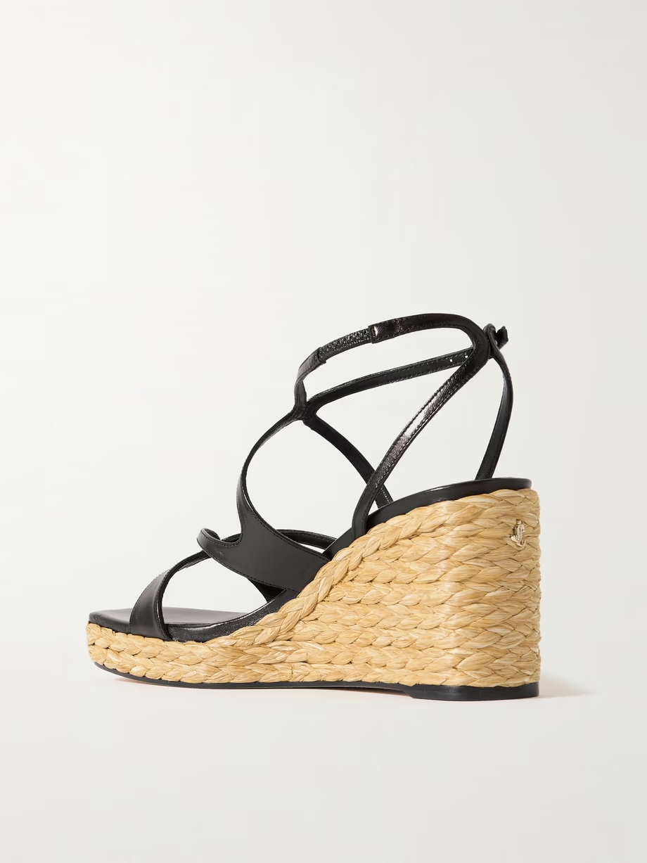 Ayla 85 leather platform espadrilles Ayla 85 leather platform espadrilles