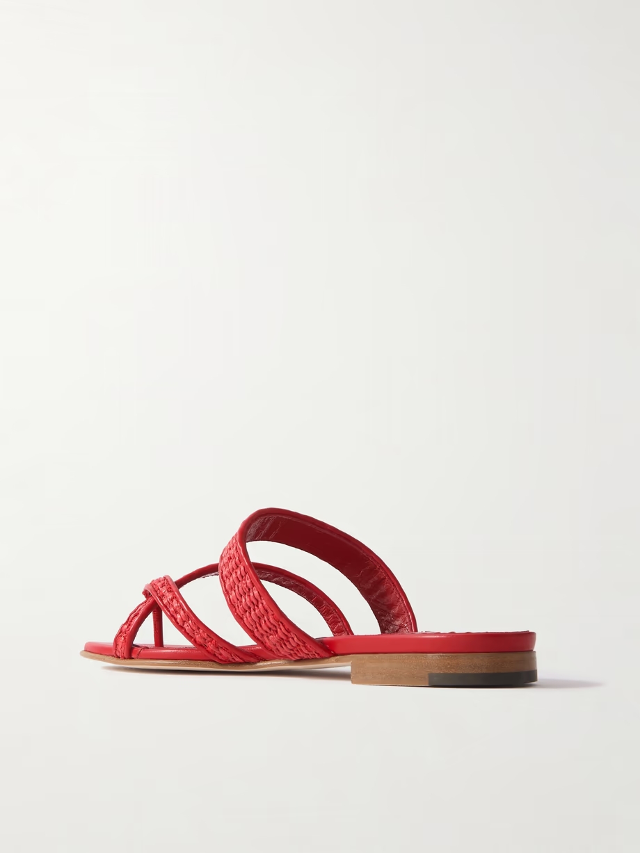 Susara 10 raffia and leather sandals Susara 10 raffia and leather sandals