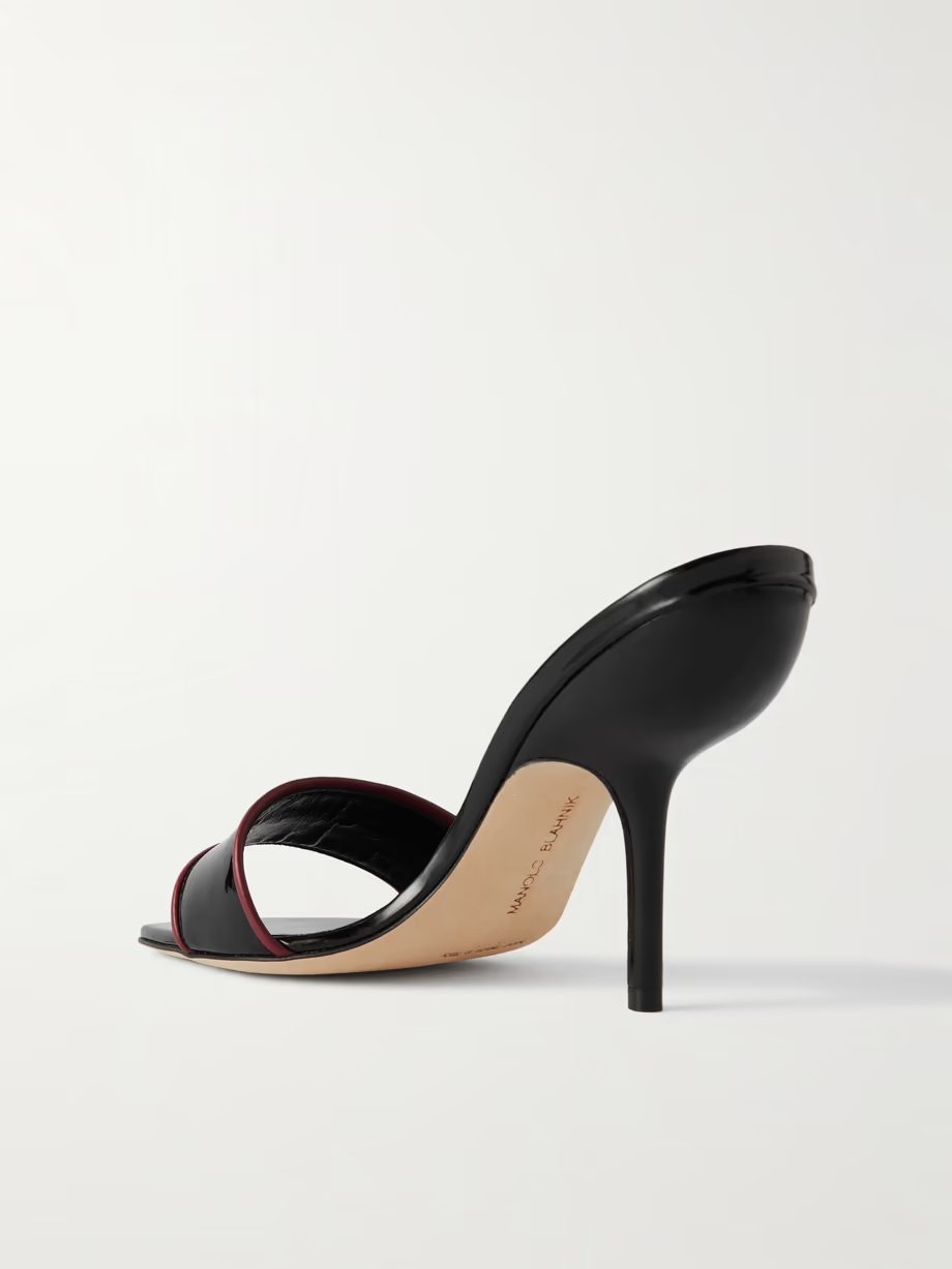 Helamu 105 two-tone patent-leather mules Helamu 105 two-tone patent-leather mules