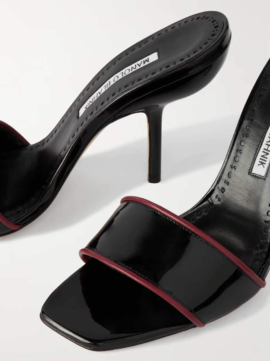 Helamu 105 two-tone patent-leather mules Helamu 105 two-tone patent-leather mules