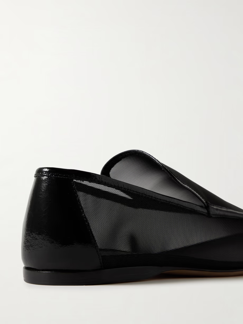 Alessio leather-trimmed mesh loafers Alessio leather-trimmed mesh loafers
