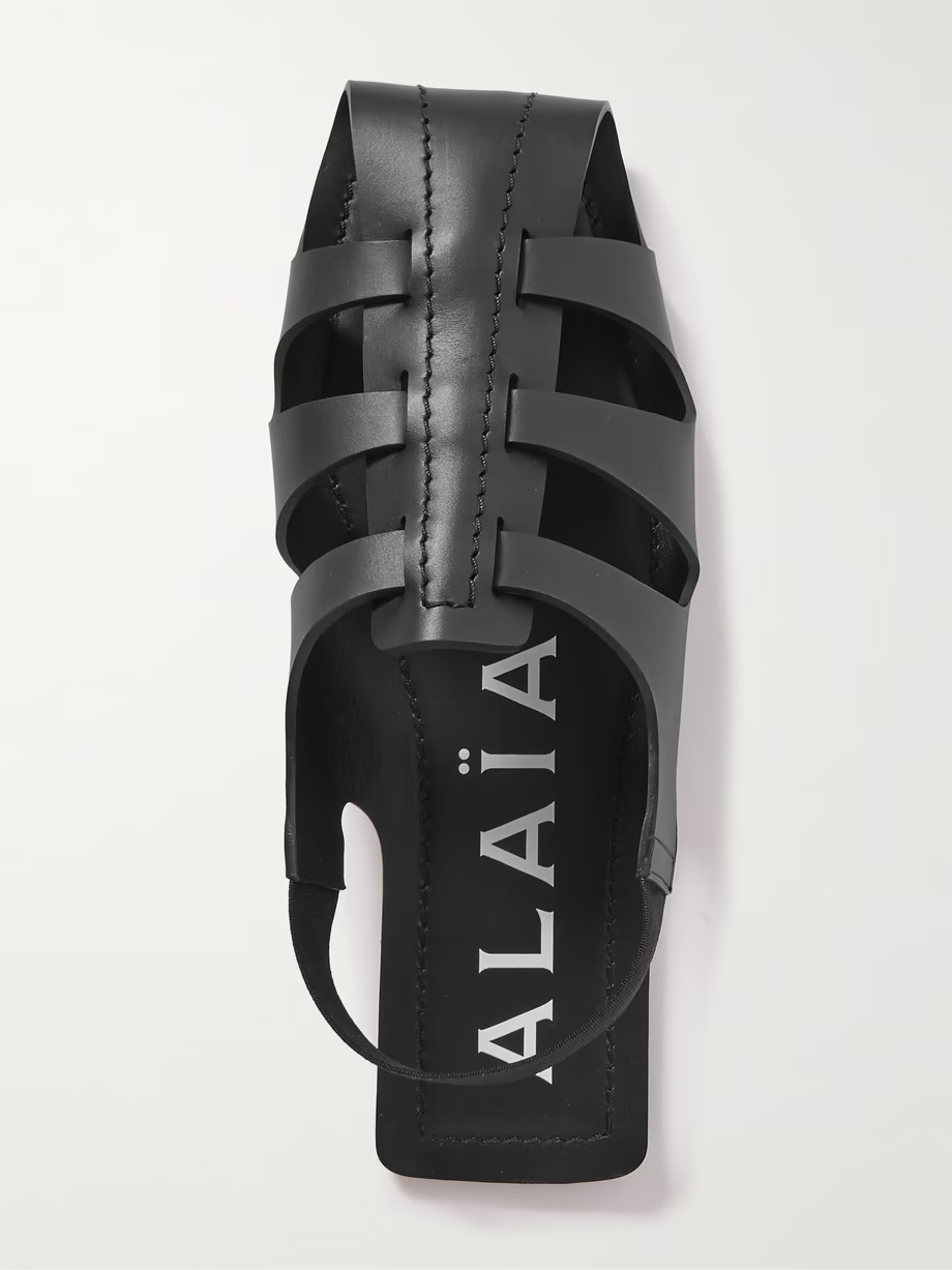 Folded leather sandals Folded leather sandals