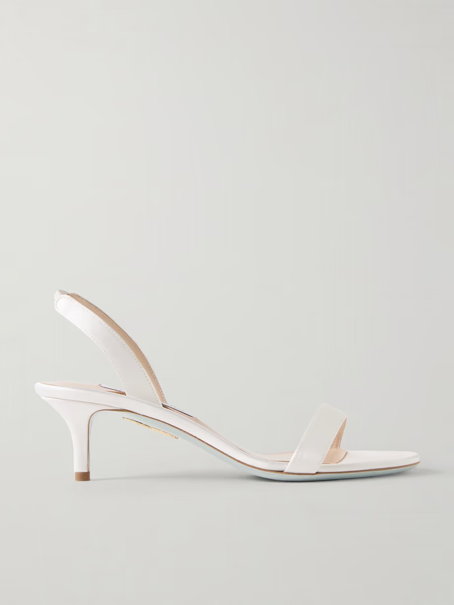 So Nude 50 satin slingback sandals So Nude 50 satin slingback sandals