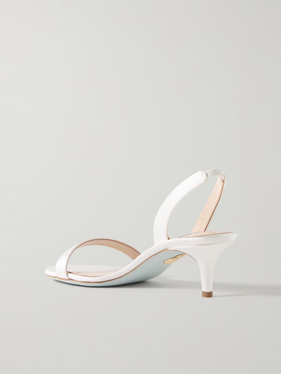So Nude 50 satin slingback sandals So Nude 50 satin slingback sandals