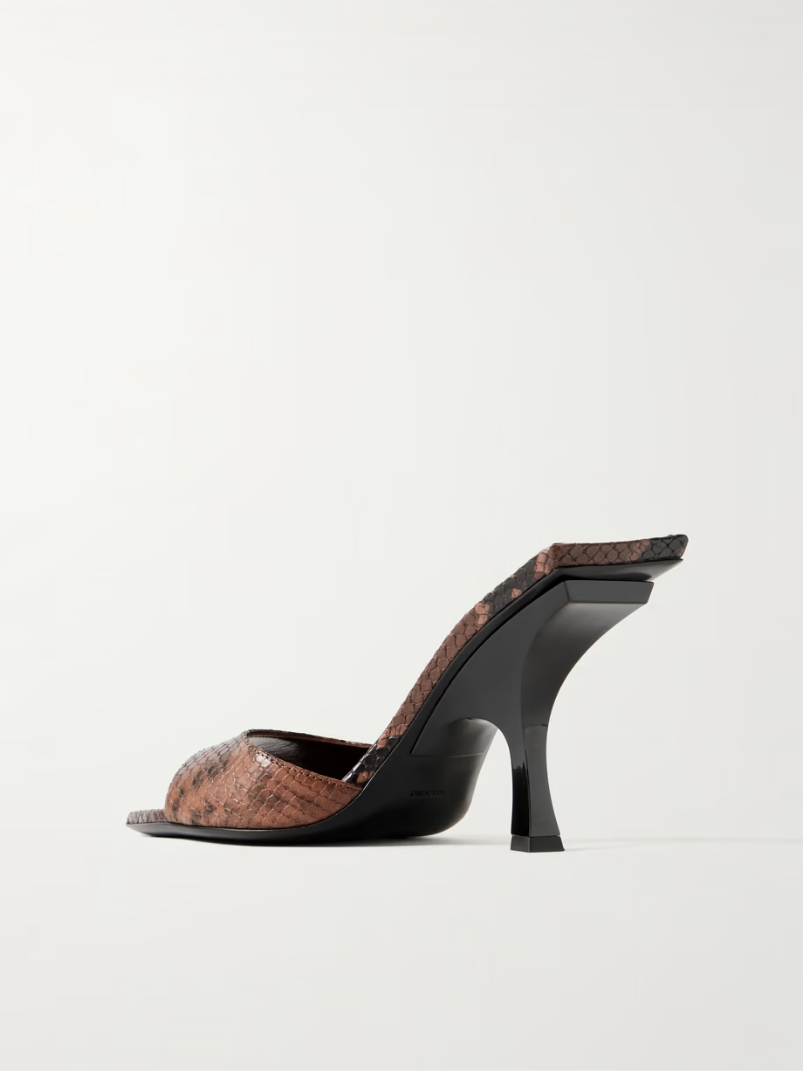 Ester snake-effect leather mules Ester snake-effect leather mules
