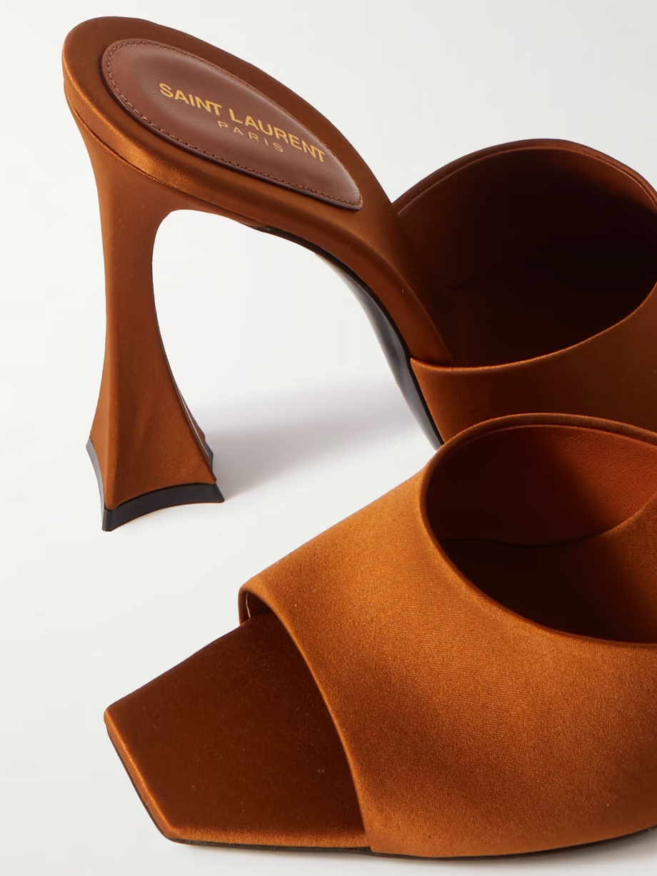 Hall satin mules Hall satin mules