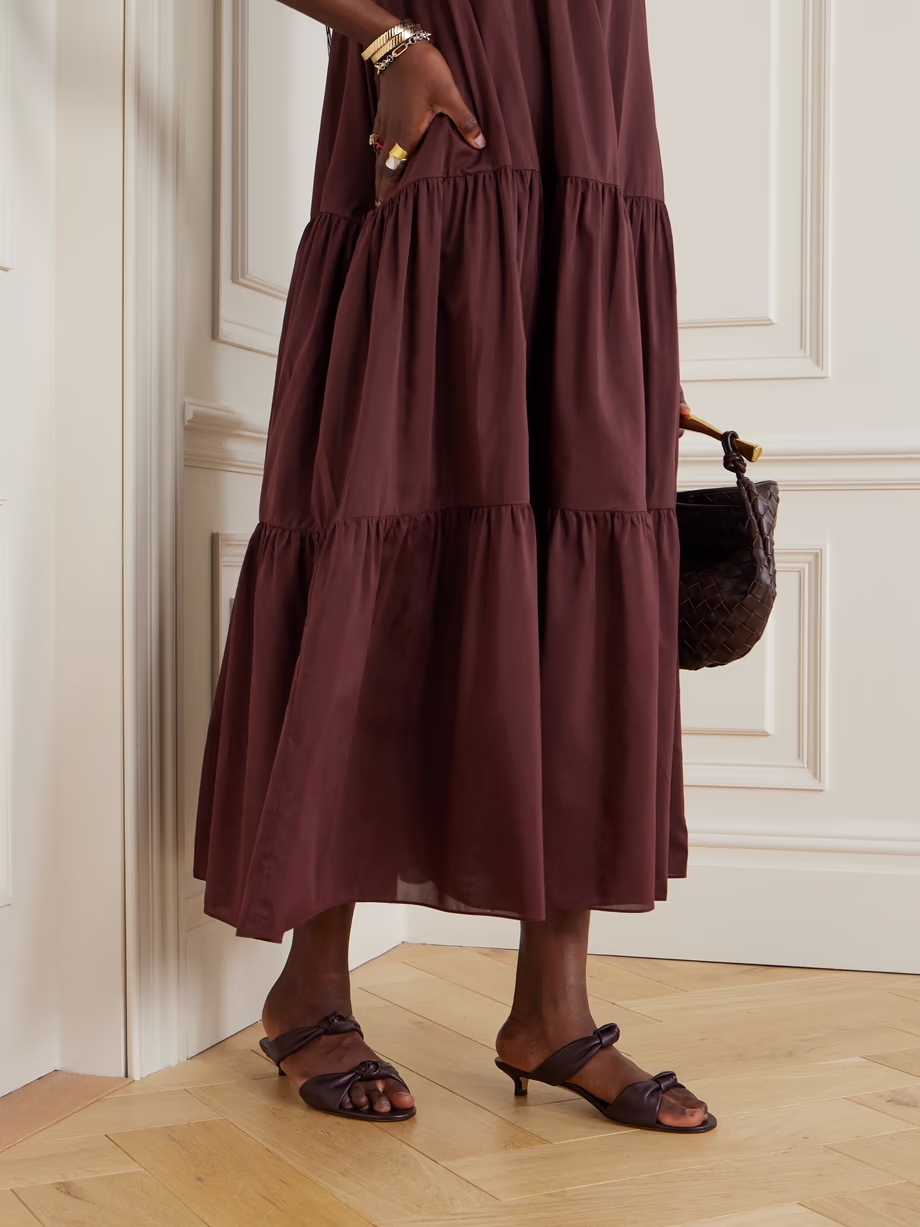 Knot leather mules Knot leather mules