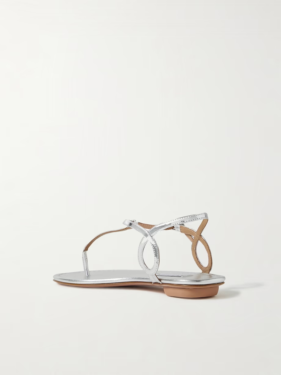 Almost Bare metallic leather sandals Almost Bare metallic leather sandals