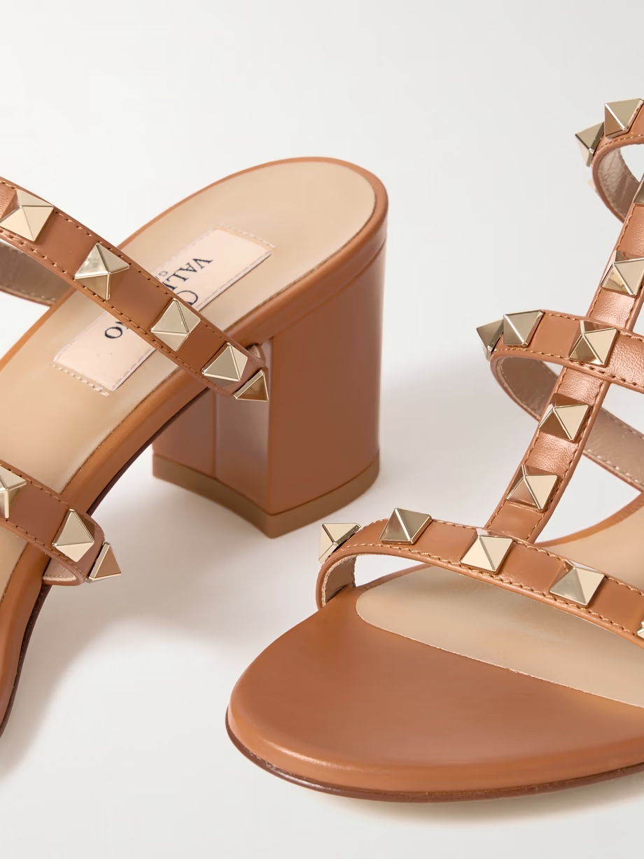 Rockstud 60 leather mules