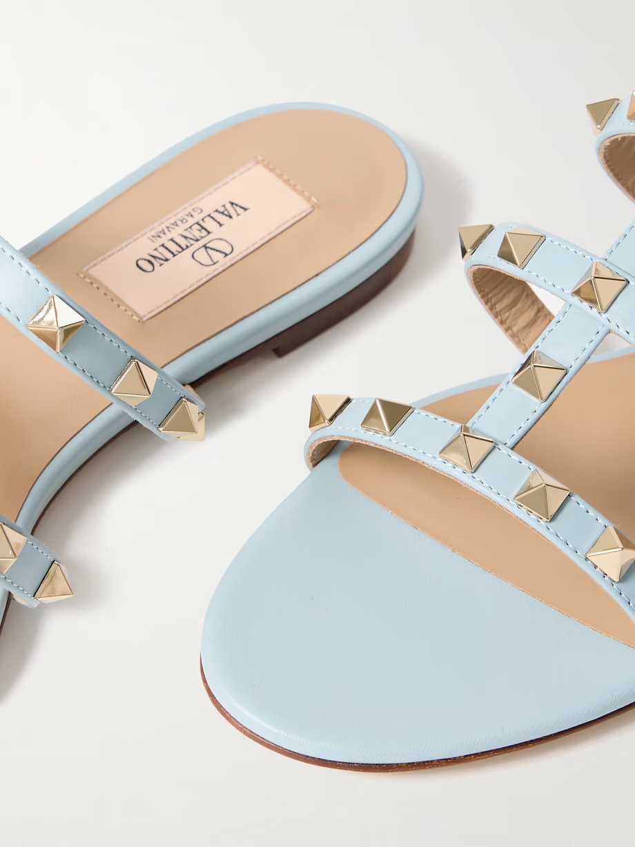 Rockstud leather sandals Rockstud leather sandals