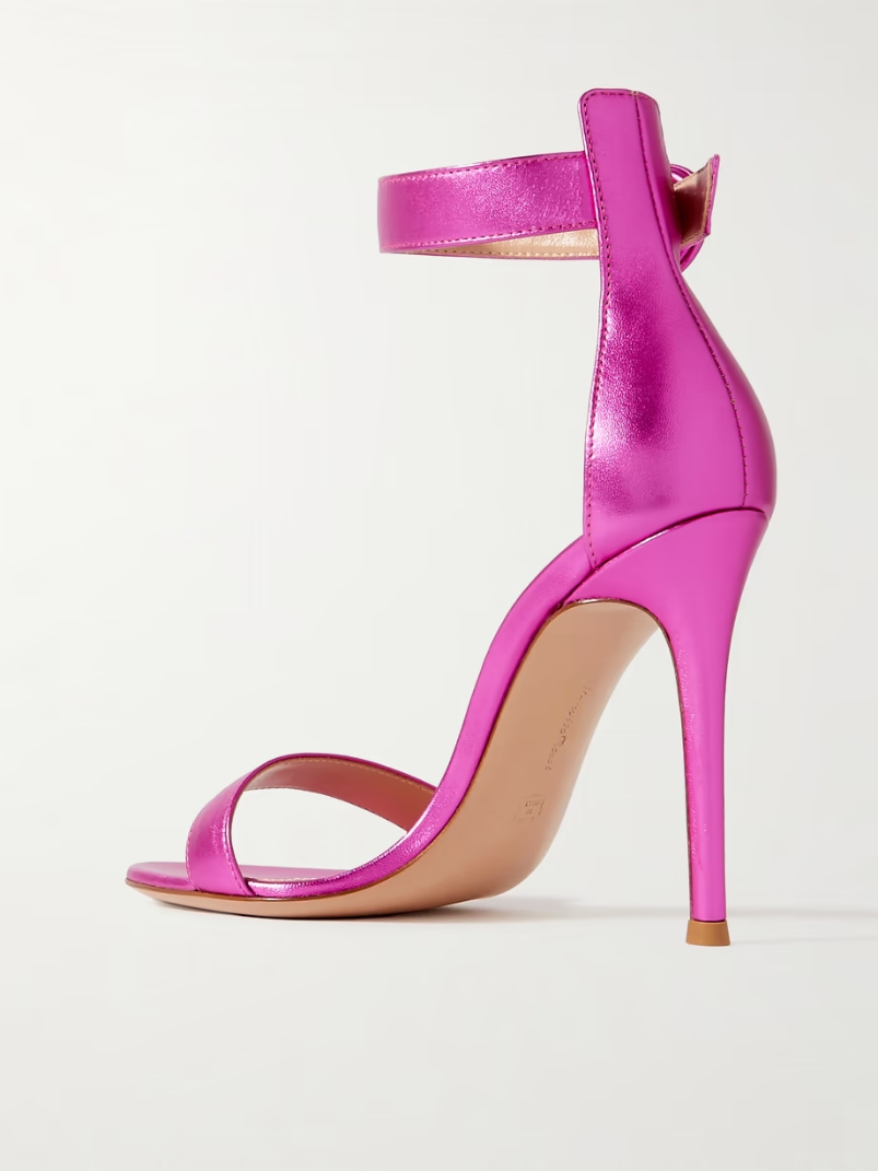 Portofino 105 metallic leather sandals Portofino 105 metallic leather sandals