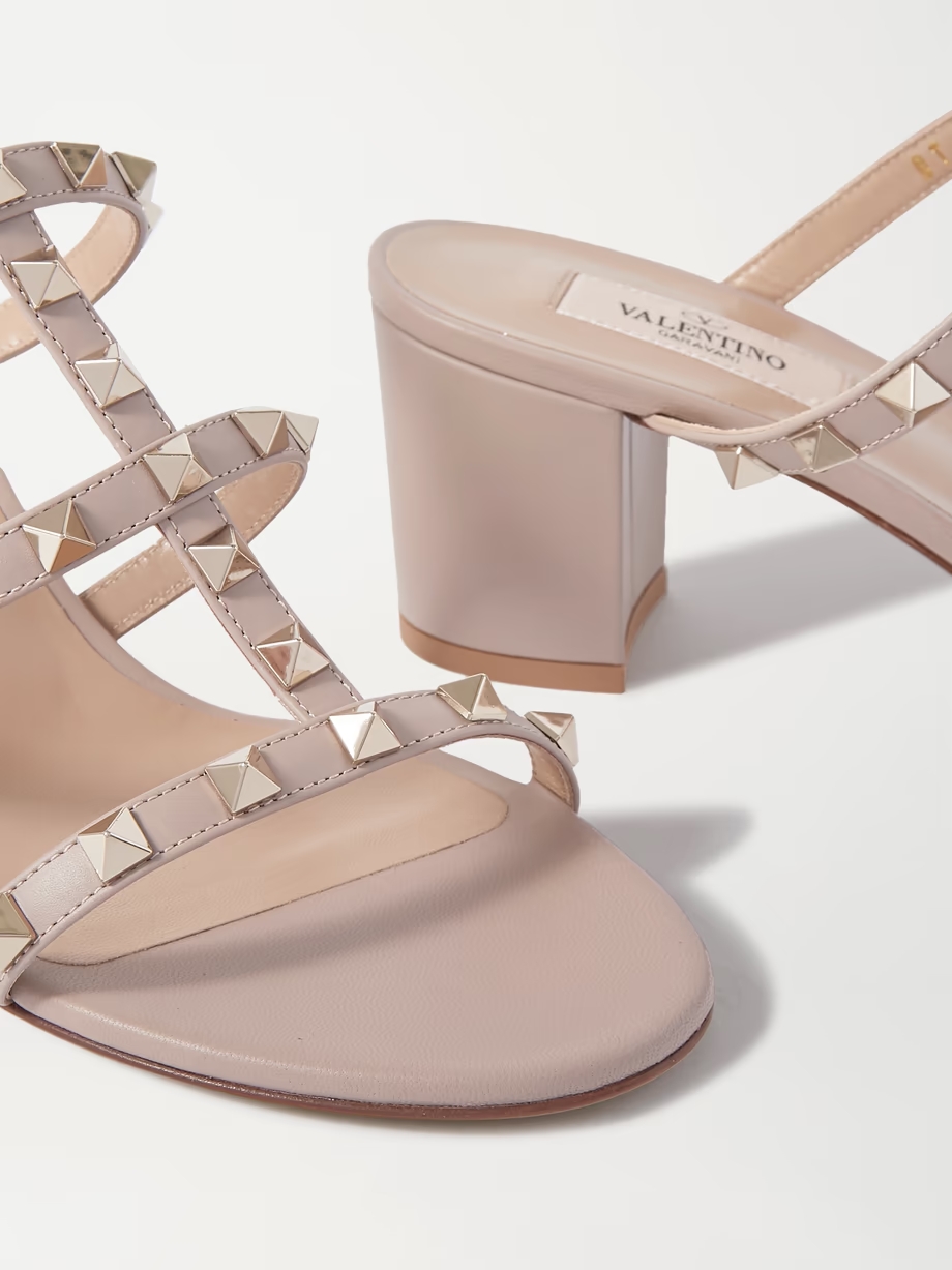 Valentino Garavani Rockstud 60 leather mules Valentino Garavani Rockstud 60 leather mules