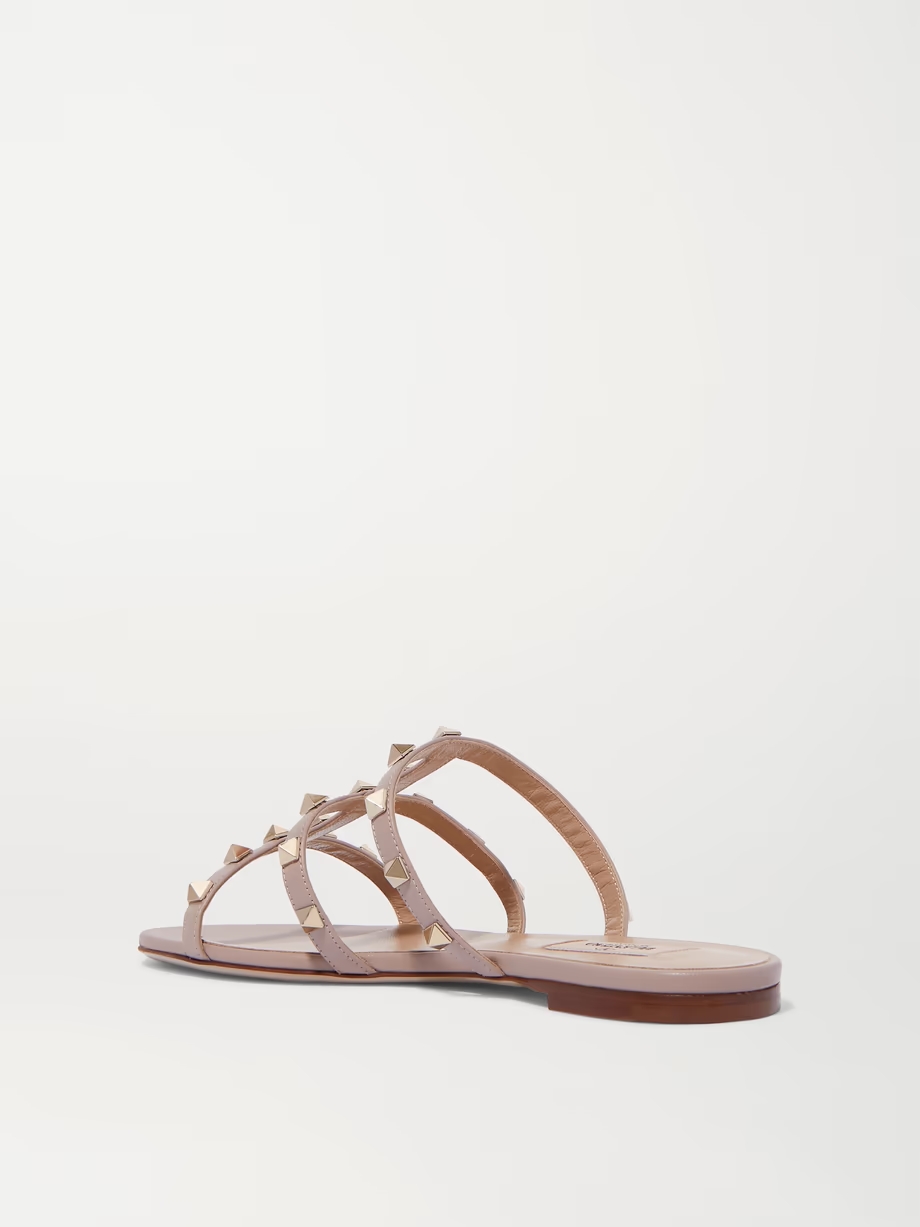 Rockstud leather sandals Rockstud leather sandals