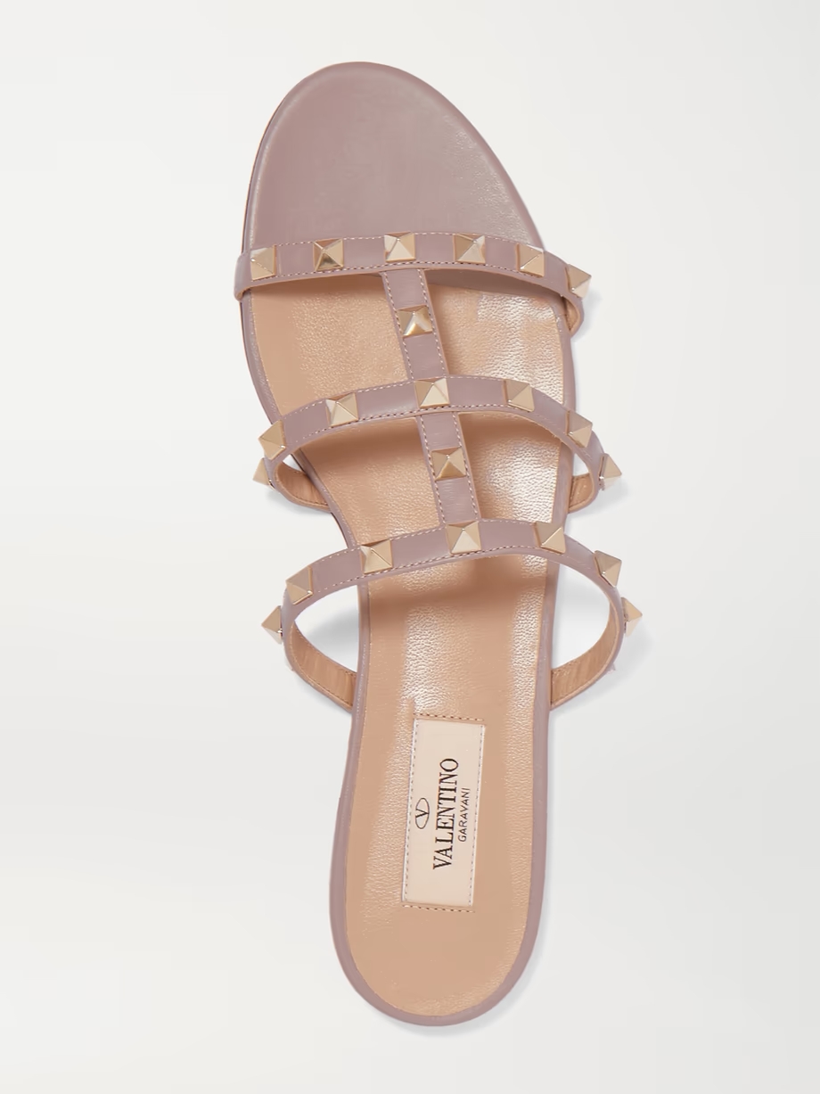 Rockstud leather sandals Rockstud leather sandals