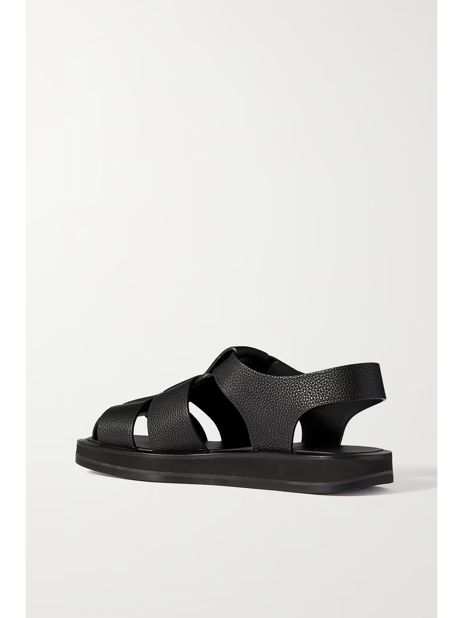 Fisherman woven textured-leather sandals Fisherman woven textured-leather sandals