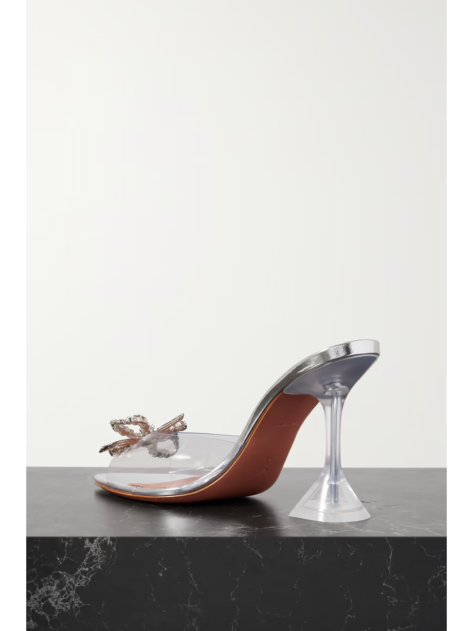 Rosie crystal-embellished PVC mules Rosie crystal-embellished PVC mules