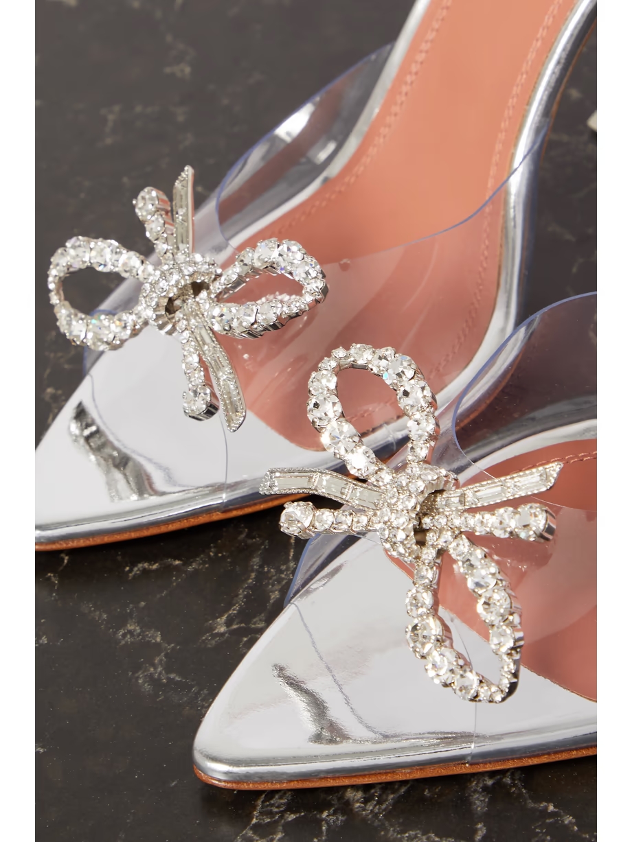 Rosie crystal-embellished PVC mules Rosie crystal-embellished PVC mules