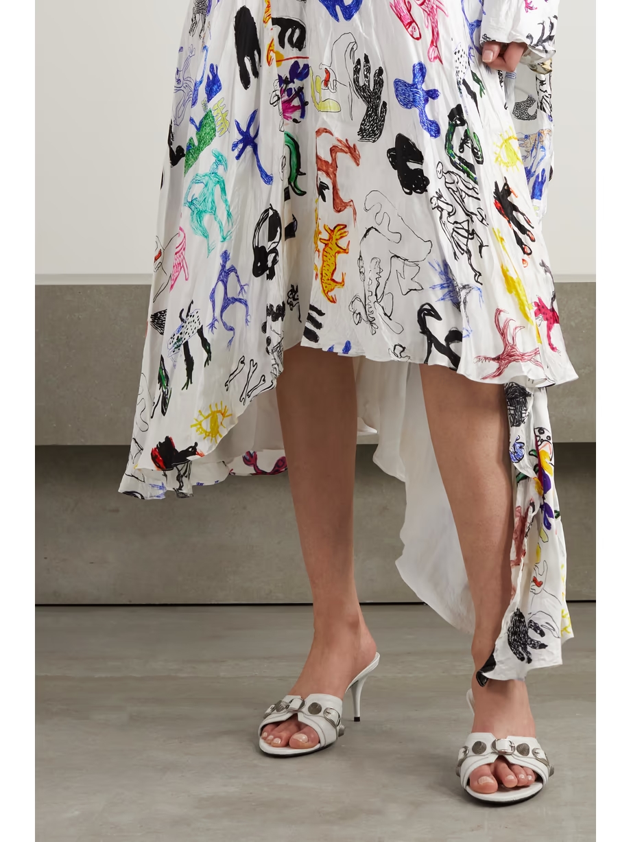 Cagole embellished leather mules Cagole embellished leather mules