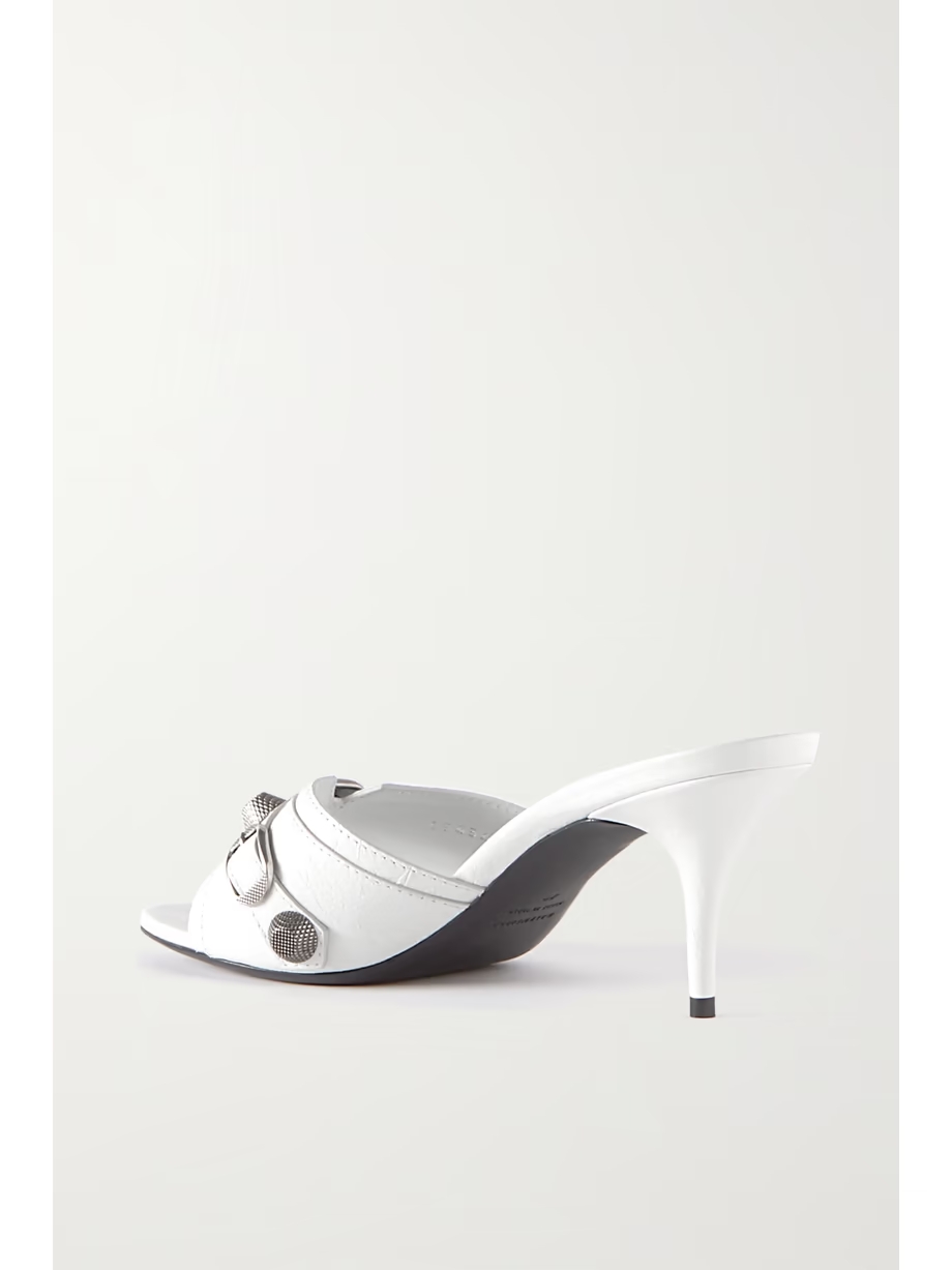 Cagole embellished leather mules Cagole embellished leather mules