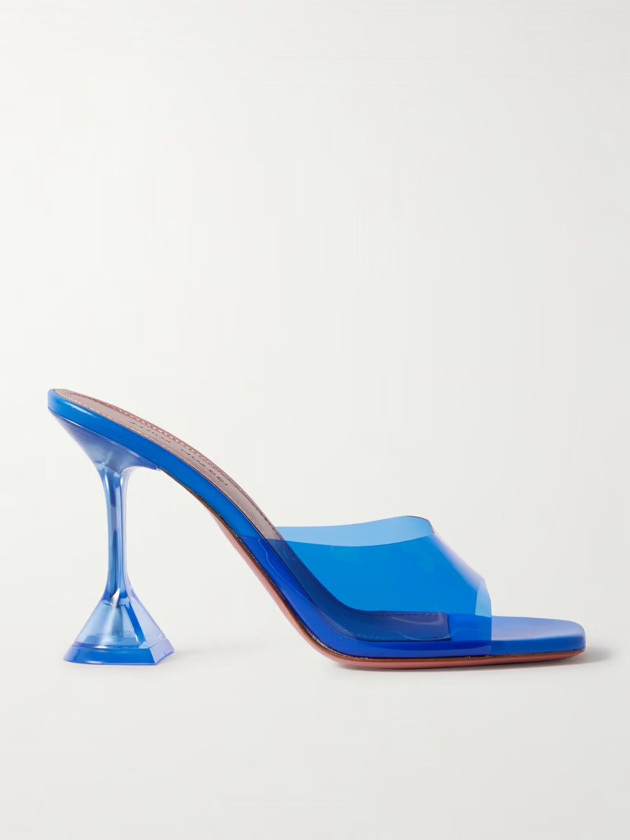 Lupita Glass PVC and leather mules Lupita Glass PVC and leather mules