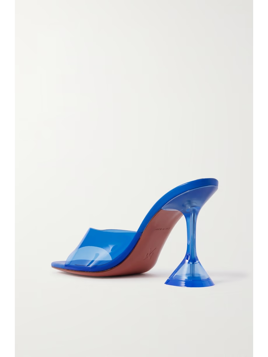 Lupita Glass PVC and leather mules Lupita Glass PVC and leather mules