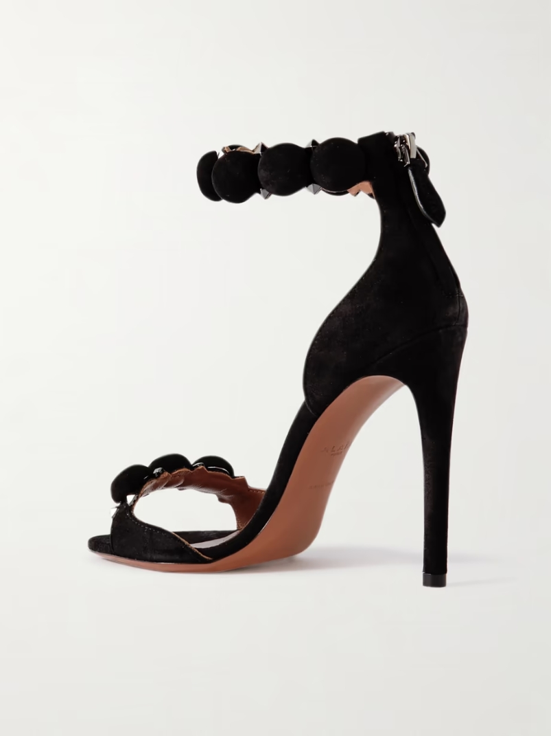La Bombe 110 studded suede sandals La Bombe 110 studded suede sandals
