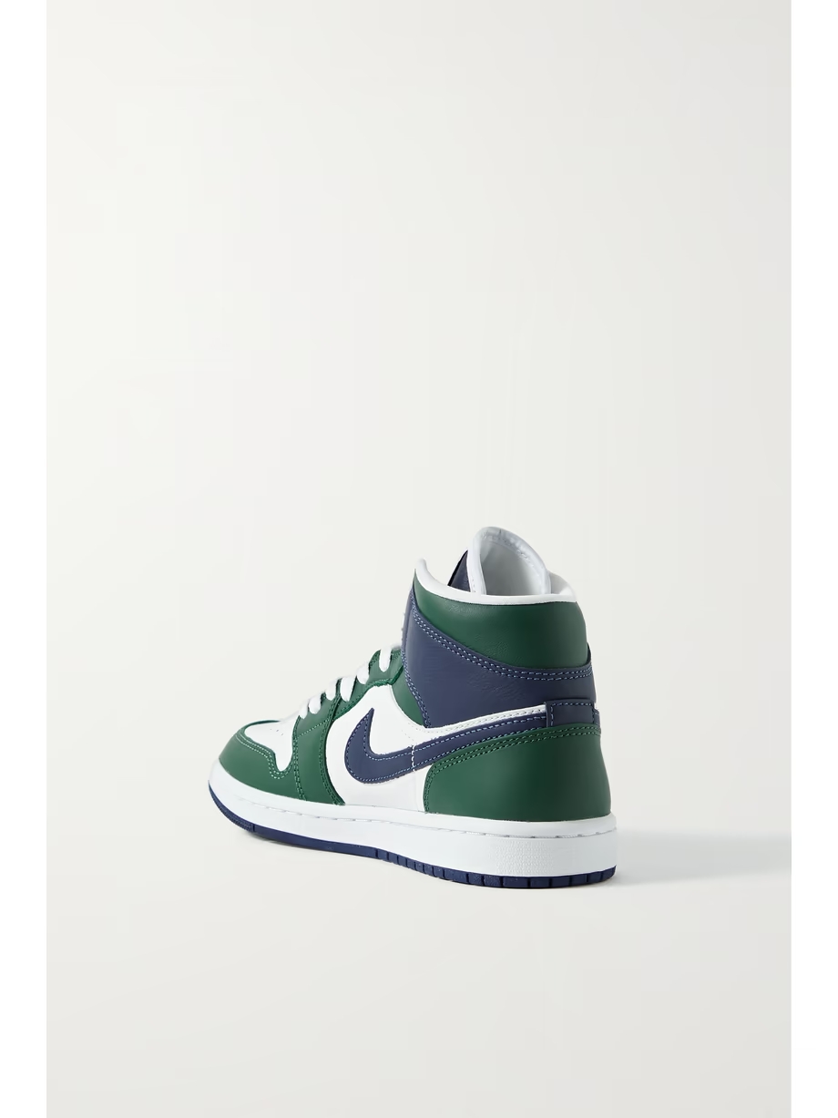 Air Jordan 1 Mid SE logo-detailed leather sneakers Air Jordan 1 Mid SE logo-detailed leather sneakers