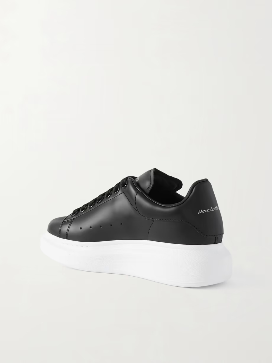 Leather exaggerated-sole sneakers Leather exaggerated-sole sneakers