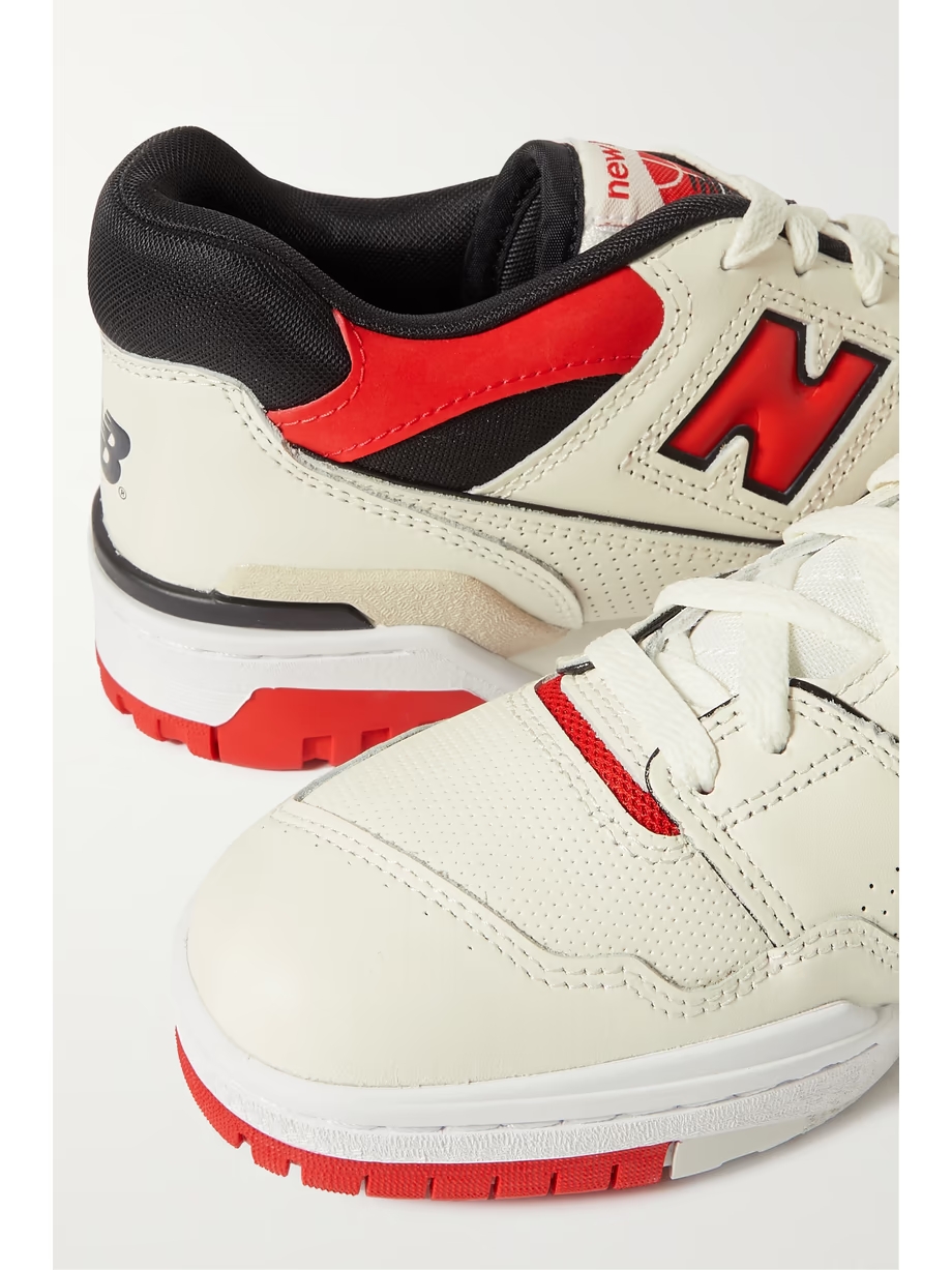 550 mesh-trimmed leather sneakers 550 mesh-trimmed leather sneakers