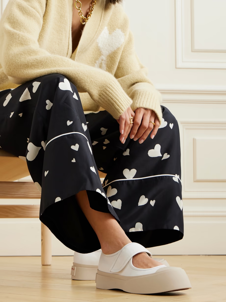 Pablo leather Mary Jane platform sneakers