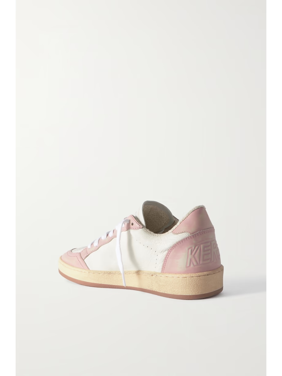 Ball Star distressed leather sneakers Ball Star distressed leather sneakers