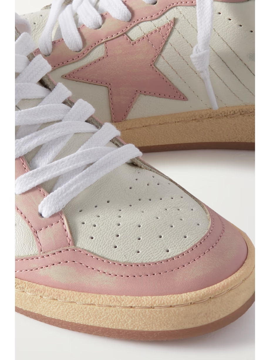 Ball Star distressed leather sneakers Ball Star distressed leather sneakers