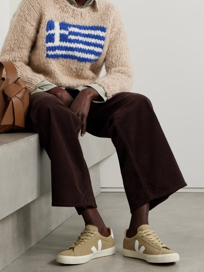 Campo leather-trimmed suede sneakers Campo leather-trimmed suede sneakers