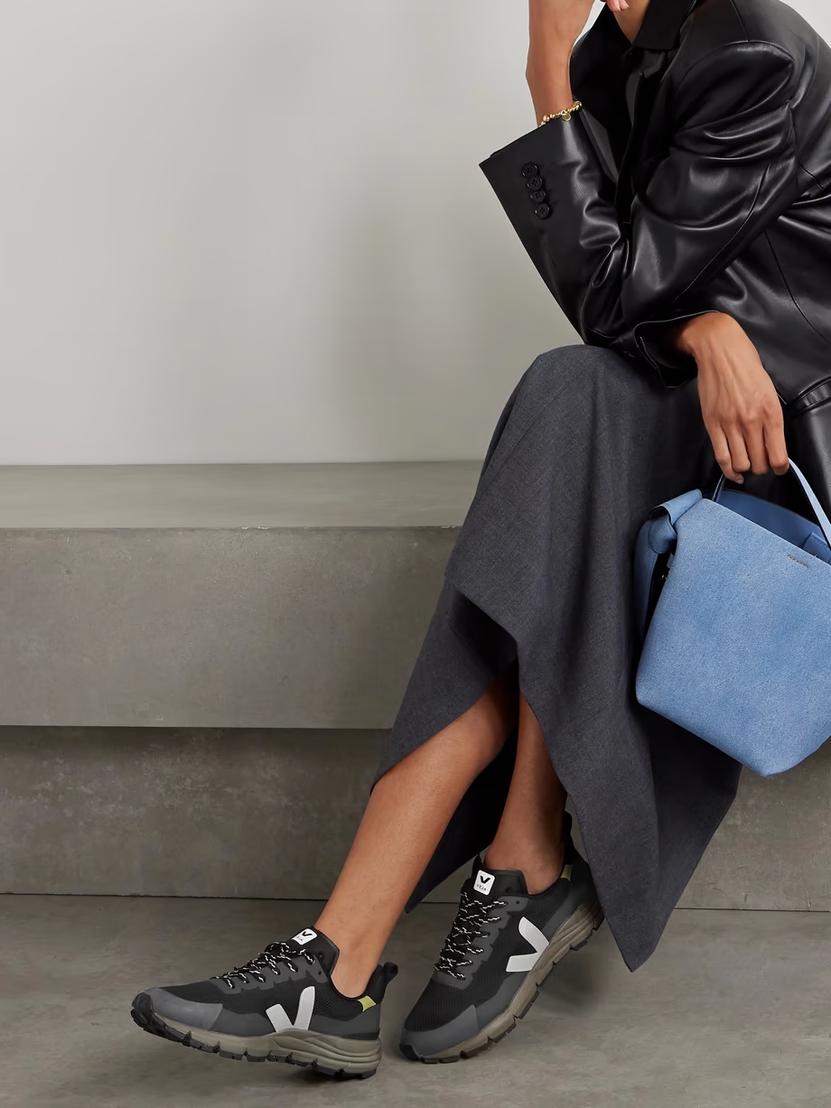 Dekkan rubber-trimmed Alveomesh sneakers