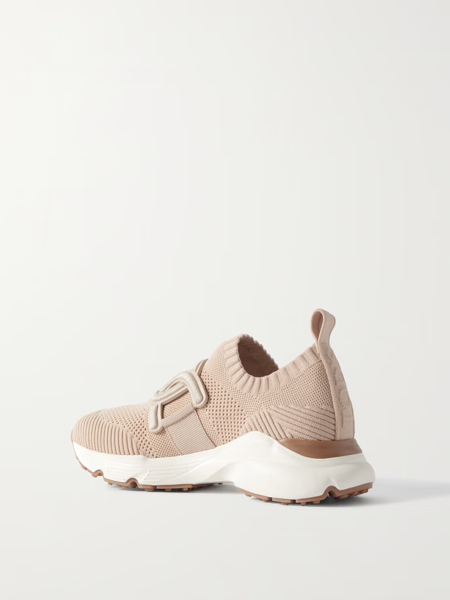 Kate rubber-trimmed mesh and stretch-knit slip-on sneakers Kate rubber-trimmed mesh and stretch-knit slip-on sneakers
