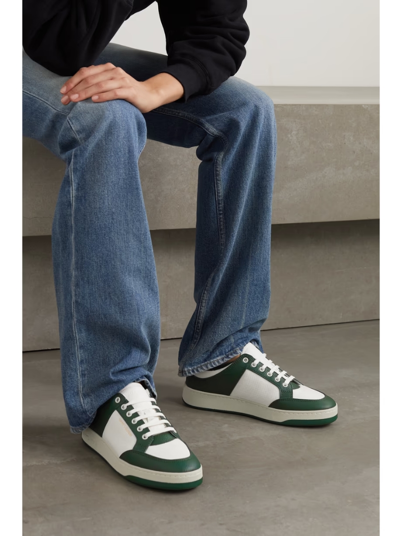 SL61 logo-print leather sneakers SL61 logo-print leather sneakers