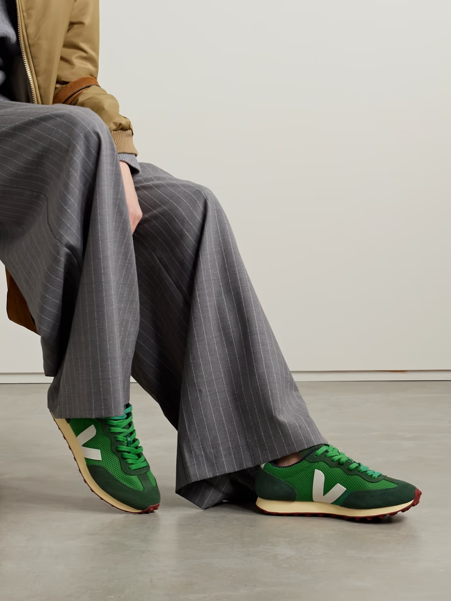 Rio Branco leather-trimmed suede and Alveomesh sneakers Rio Branco leather-trimmed suede and Alveomesh sneakers