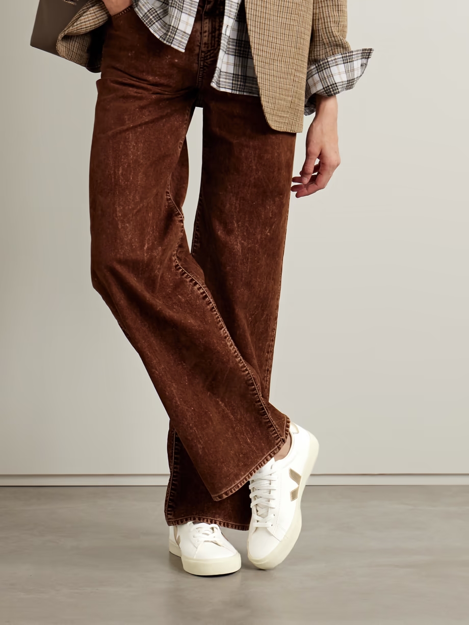 + NET SUSTAIN Campo metallic leather sneakers + NET SUSTAIN Campo metallic leather sneakers