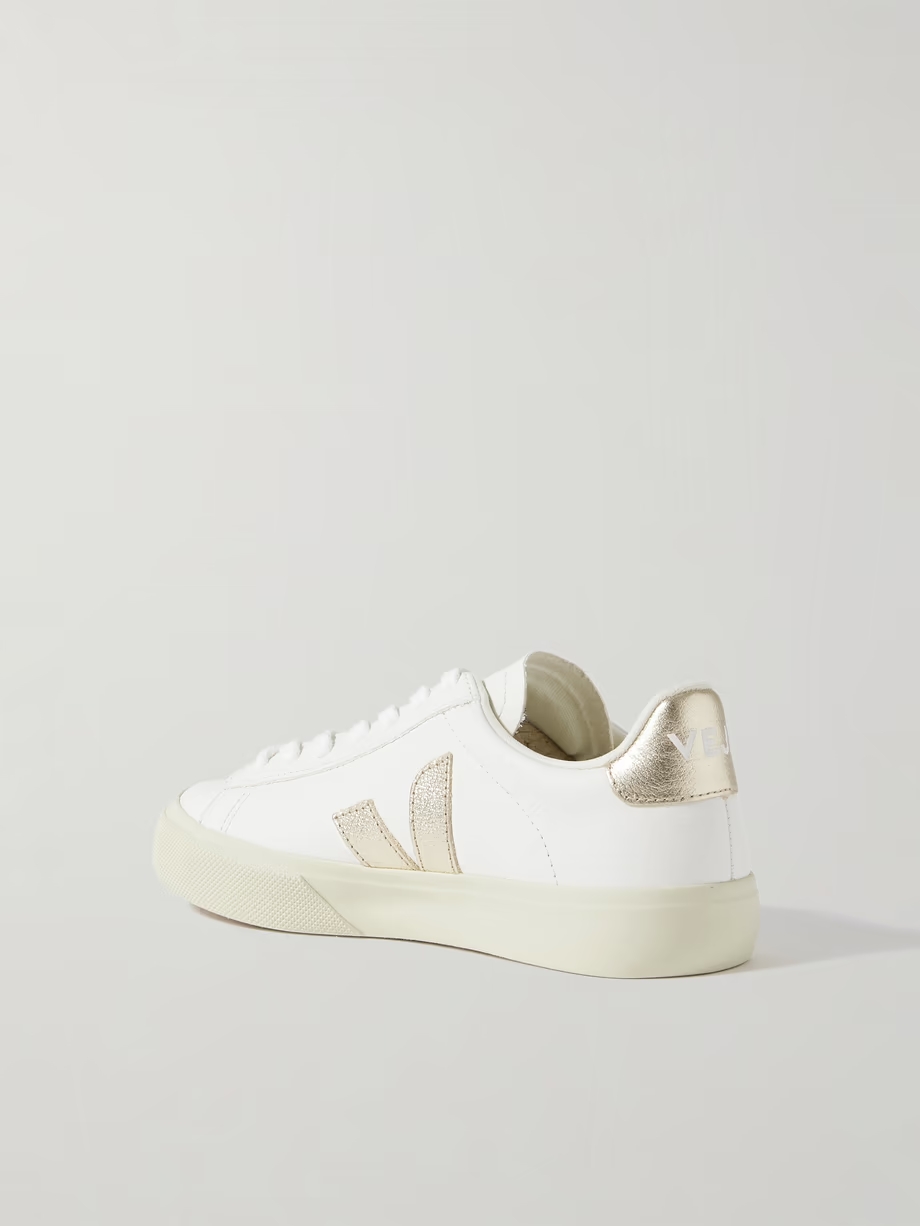 + NET SUSTAIN Campo metallic leather sneakers + NET SUSTAIN Campo metallic leather sneakers