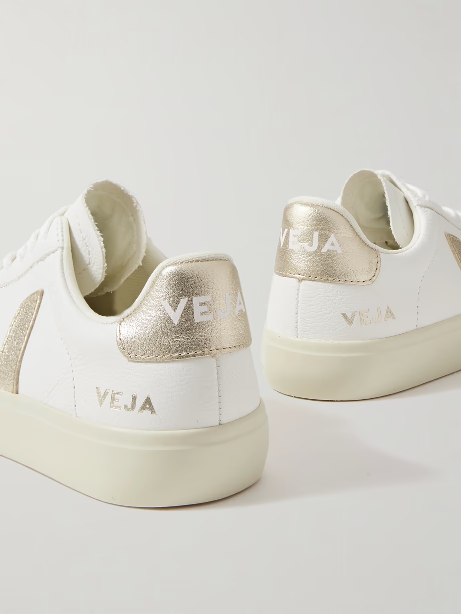 + NET SUSTAIN Campo metallic leather sneakers + NET SUSTAIN Campo metallic leather sneakers