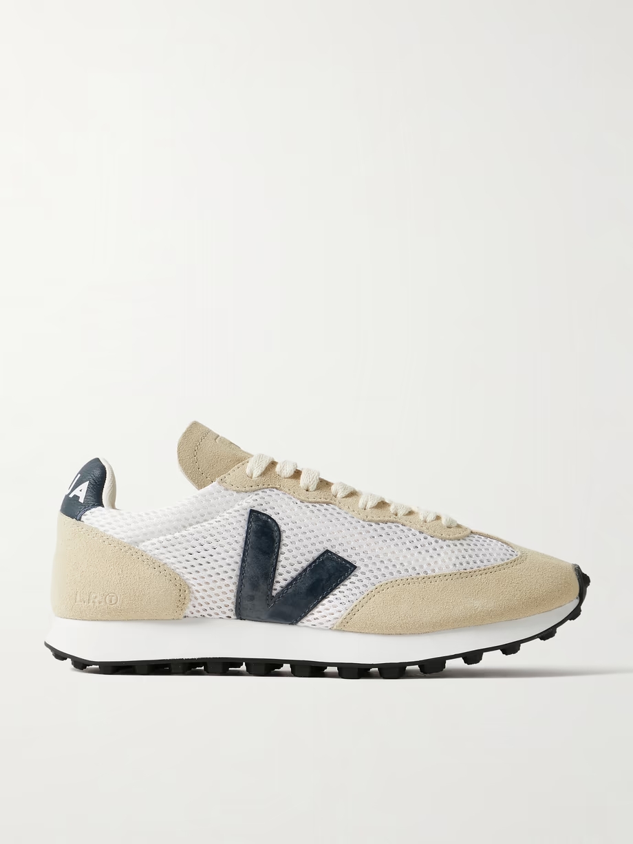 Rio Branco Light leather-trimmed suede and Aircell mesh sneakers Rio Branco Light leather-trimmed suede and Aircell mesh sneakers