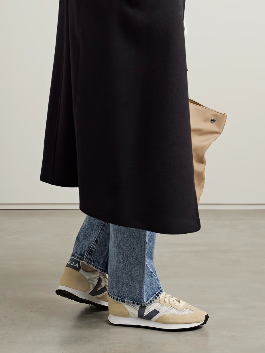 Rio Branco Light leather-trimmed suede and Aircell mesh sneakers Rio Branco Light leather-trimmed suede and Aircell mesh sneakers