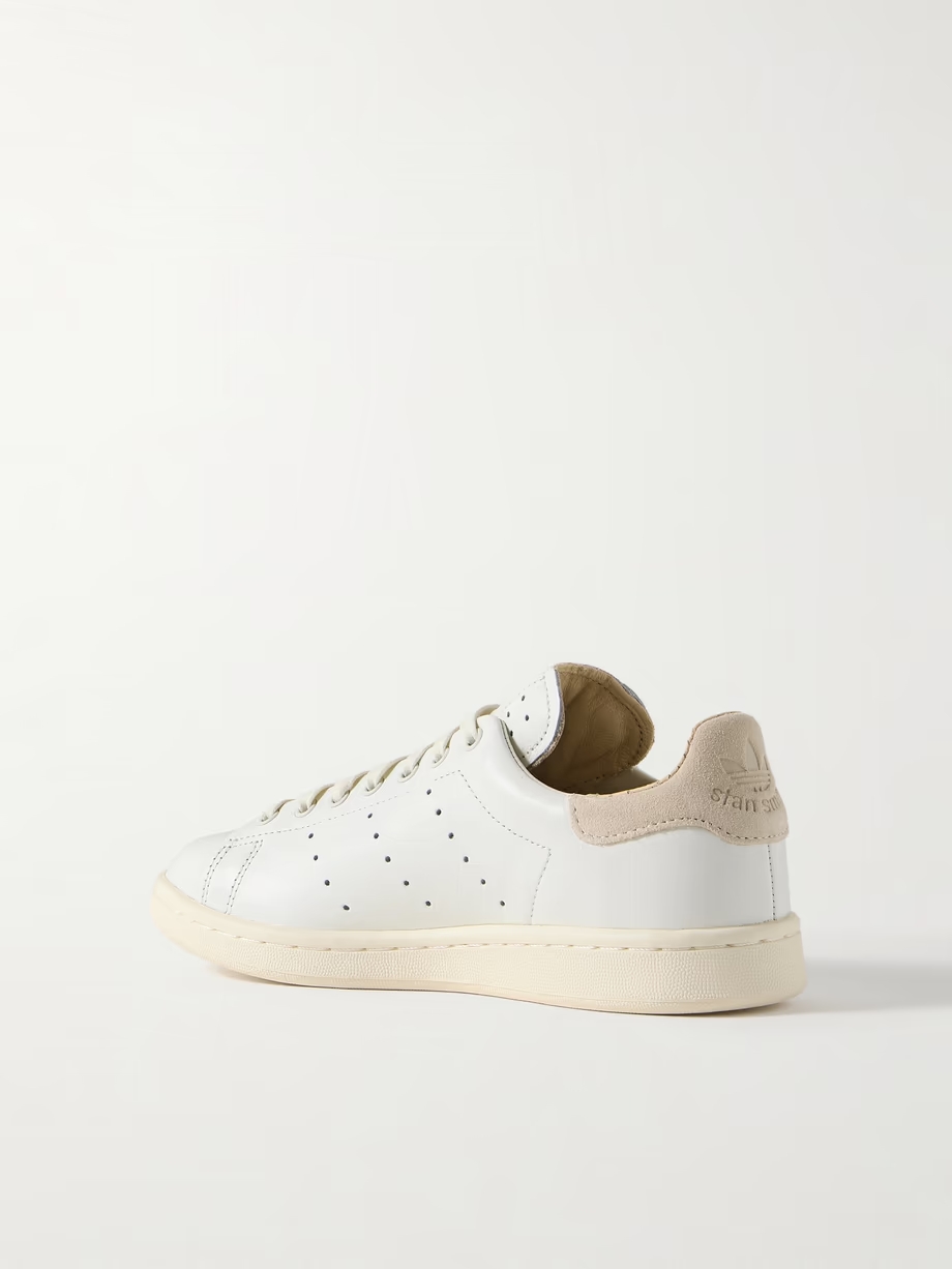 Stan Smith Lux suede-trimmed leather sneakers Stan Smith Lux suede-trimmed leather sneakers