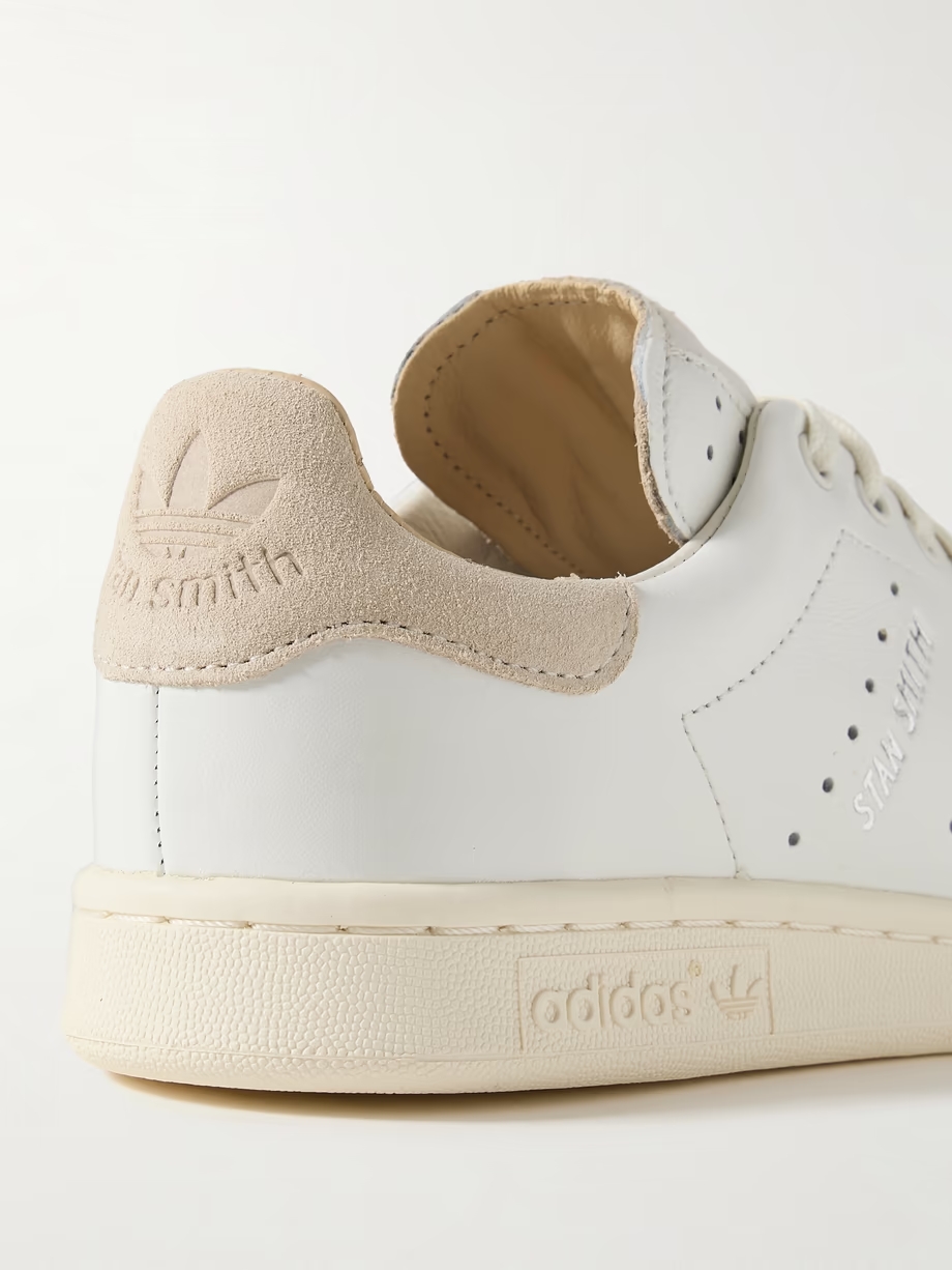 Stan Smith Lux suede-trimmed leather sneakers Stan Smith Lux suede-trimmed leather sneakers