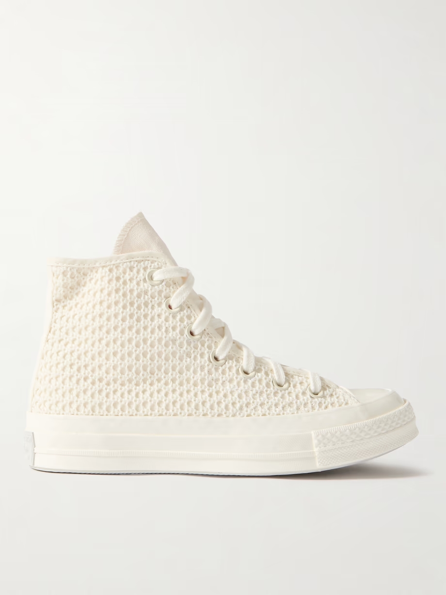Chuck 70 crocheted and canvas high-top sneakers Chuck 70 crocheted and canvas high-top sneakers