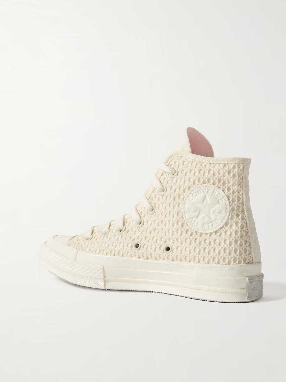 Chuck 70 crocheted and canvas high-top sneakers Chuck 70 crocheted and canvas high-top sneakers