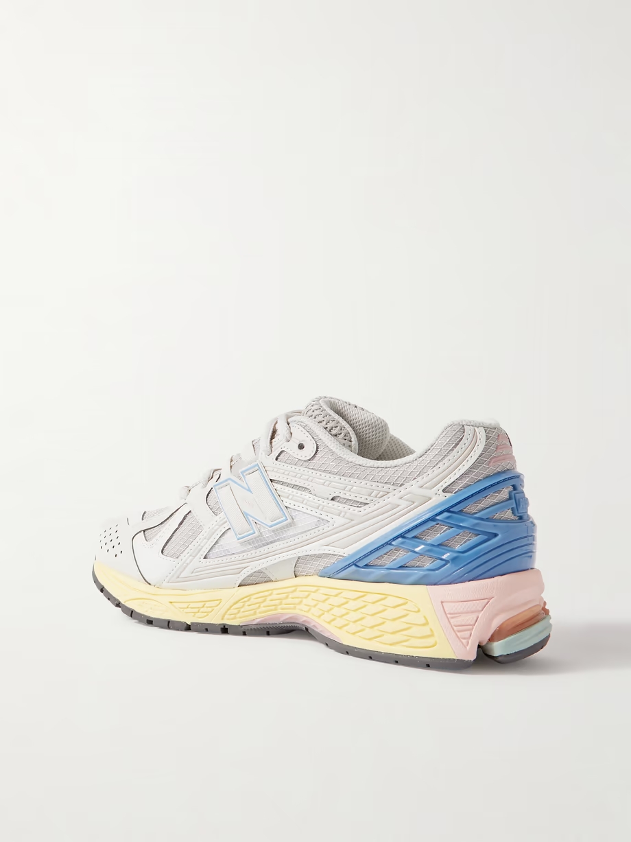 1906 rubber-trimmed faux leather and mesh sneakers 1906 rubber-trimmed faux leather and mesh sneakers